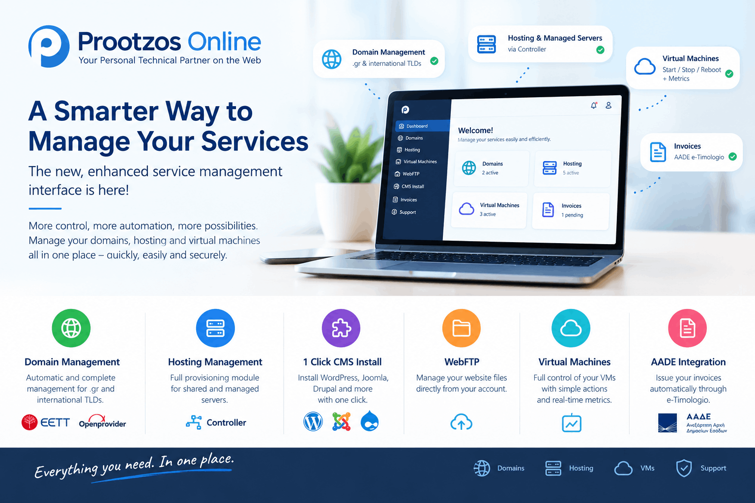 A smarter, more complete way to manage your online services